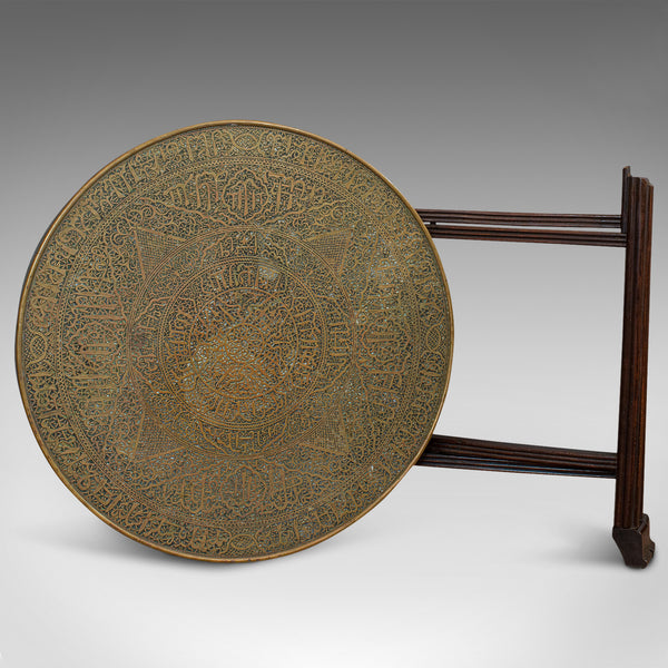 Antique Berber Table, Oriental, Brass, Art Deco, Lamp, Occasional, Circa 1930 - London Fine Antiques