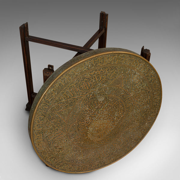 Antique Berber Table, Oriental, Brass, Art Deco, Lamp, Occasional, Circa 1930 - London Fine Antiques