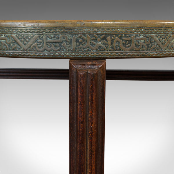Antique Berber Table, Oriental, Brass, Art Deco, Lamp, Occasional, Circa 1930 - London Fine Antiques