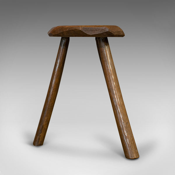 Antique Milking Stool, French, Elm, Hand Crafted, Rustic, Bench, Lamp, Victorian - London Fine Antiques