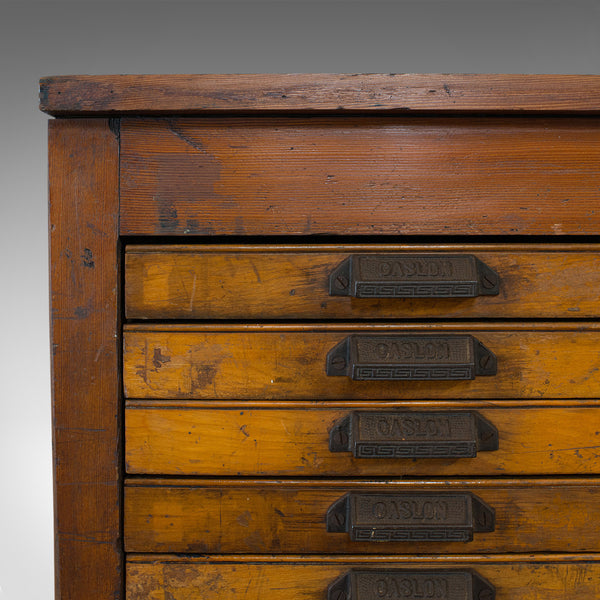 Large Antique Printer's Cabinet, English, Rare, Industrial, Specimen, Art, Vault - London Fine Antiques