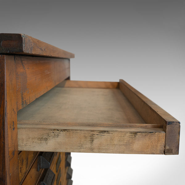 Large Antique Printer's Cabinet, English, Rare, Industrial, Specimen, Art, Vault - London Fine Antiques