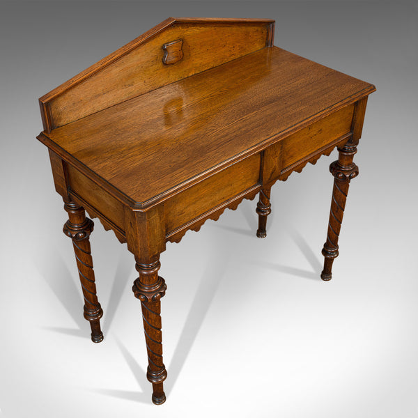 Antique Hall Table, Scottish, Oak, Victorian Gothic, Side, Dresser, Circa 1860