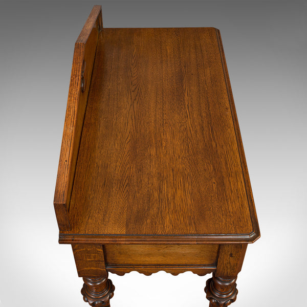Antique Hall Table, Scottish, Oak, Victorian Gothic, Side, Dresser, Circa 1860
