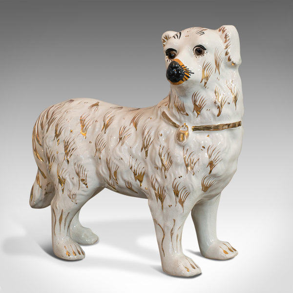 Pair Of Antique Staffordshire Dogs, English, Ceramic, Decorative, Figure, C.1900 - London Fine Antiques