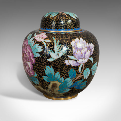 Antique Ginger Jar, Oriental, Cloisonne, Decorative, Spice Urn, Victorian, 1900 - London Fine Antiques