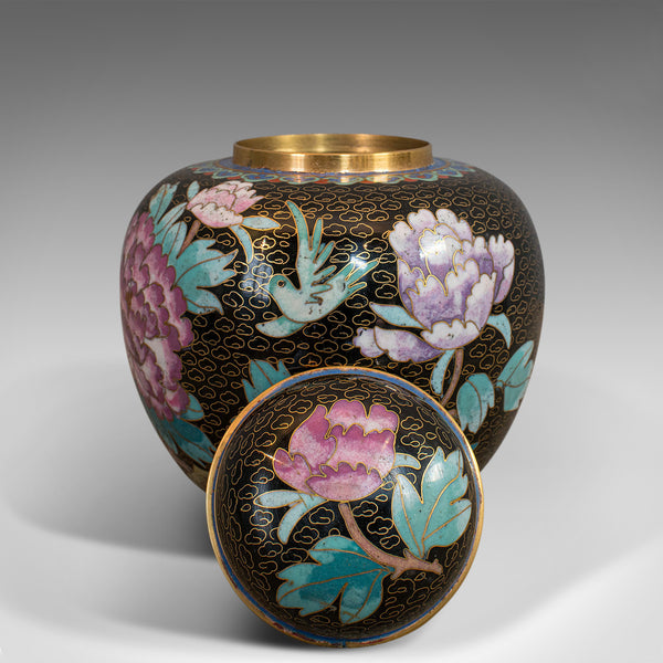 Antique Ginger Jar, Oriental, Cloisonne, Decorative, Spice Urn, Victorian, 1900 - London Fine Antiques