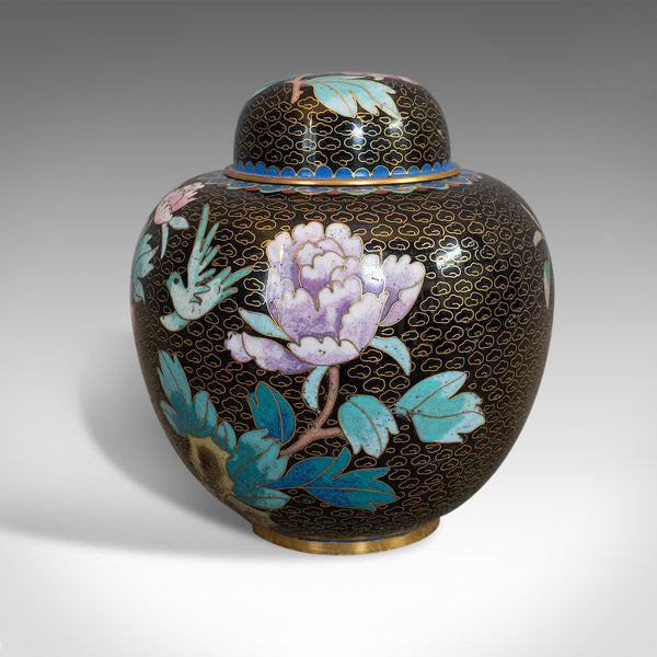 Antique Ginger Jar, Oriental, Cloisonne, Decorative, Spice Urn, Victorian, 1900 - London Fine Antiques
