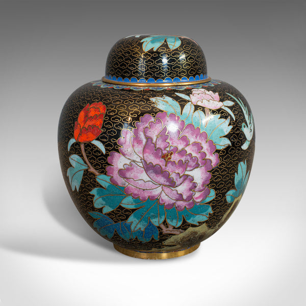 Antique Ginger Jar, Oriental, Cloisonne, Decorative, Spice Urn, Victorian, 1900 - London Fine Antiques
