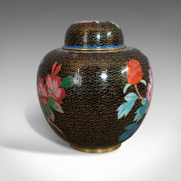 Antique Ginger Jar, Oriental, Cloisonne, Decorative, Spice Urn, Victorian, 1900 - London Fine Antiques