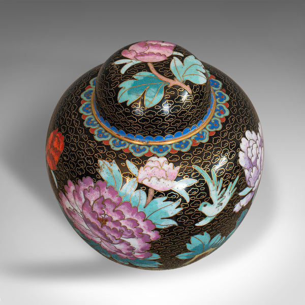 Antique Ginger Jar, Oriental, Cloisonne, Decorative, Spice Urn, Victorian, 1900 - London Fine Antiques