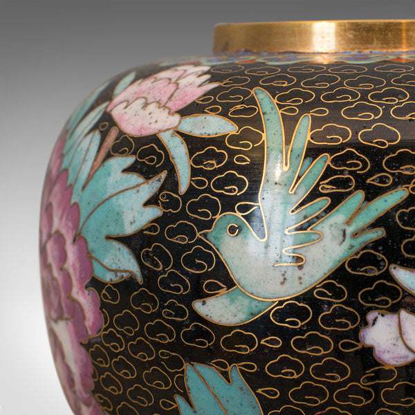Antique Ginger Jar, Oriental, Cloisonne, Decorative, Spice Urn, Victorian, 1900 - London Fine Antiques