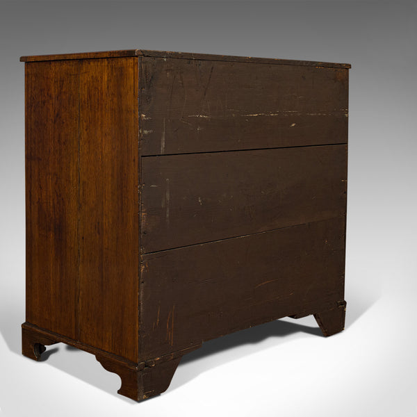 Antique Chest of Drawers, English, Oak, Tallboy, Early Victorian, Circa 1840