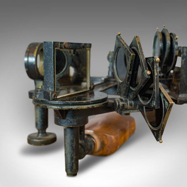 Antique Maritime Sextant, Brass, Admiralty, Naval, Instrument, Victorian, C.1900