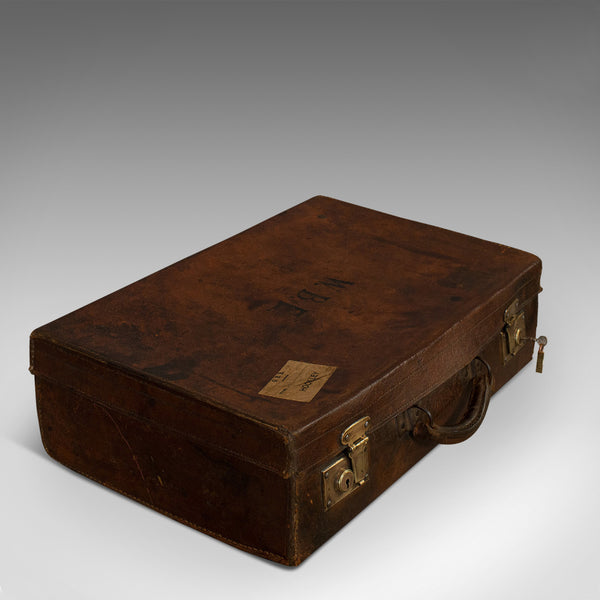 Antique Salesman's Case, English, Leather, Travel Suitcase, Edwardian, C.1910 - London Fine Antiques