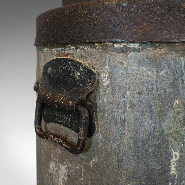 Antique Industrial Fireside Bin, English, Fire Bucket, Coal, Logs, Victorian - London Fine Antiques