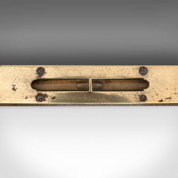 Antique Master Craftsman's Spirit Level, English, Brass, Desk, Victorian, 1850 - London Fine Antiques
