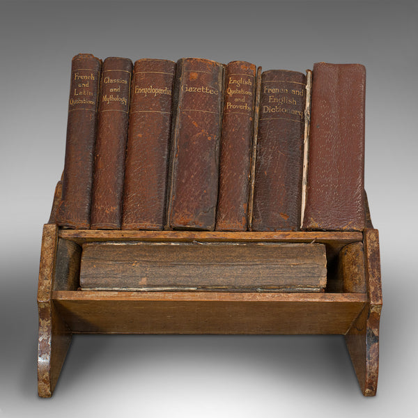 Vintage Asprey's Reference Library, English, Leather, Compendium, 8 Books, 1925