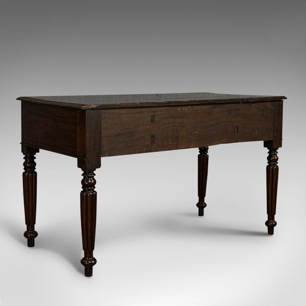 Antique Writing Desk, English, Rosewood, Study, Side, Table, Regency, Circa 1820