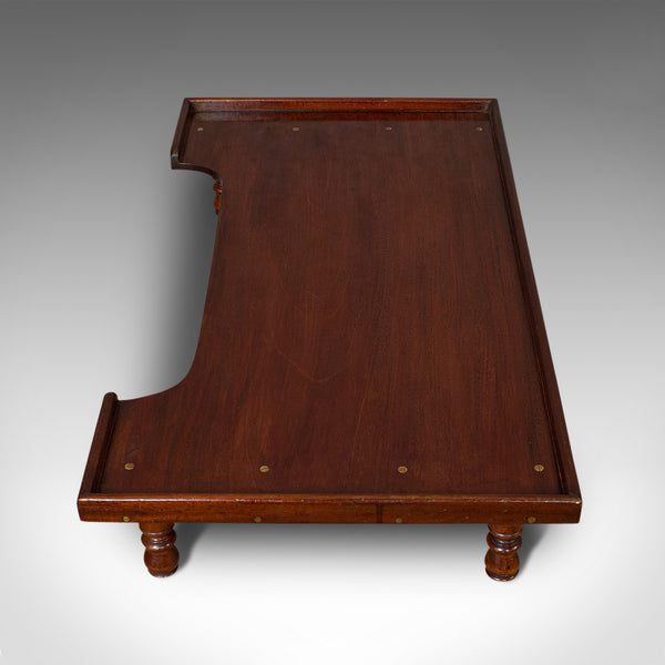 Antique Lap Tray, English, Mahogany, Bedtime, Breakfast, Table, Victorian, 1860
