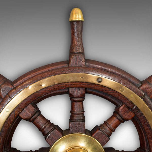 Antique Original Ship's Wheel, English, Oak, Maritime, Collectable, Victorian