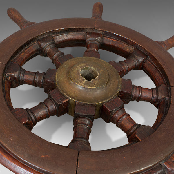 Antique Original Ship's Wheel, English, Oak, Maritime, Collectable, Victorian