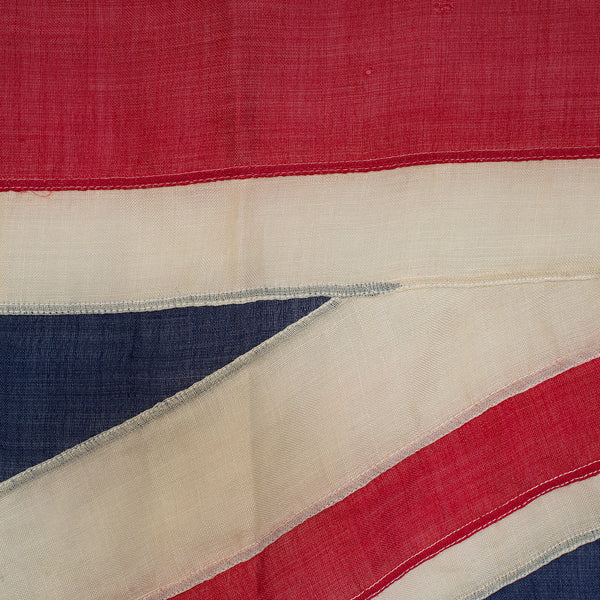 Large 7' 4" Vintage Union Jack, English, Cotton, Flag, UK, Great Britain, 1945
