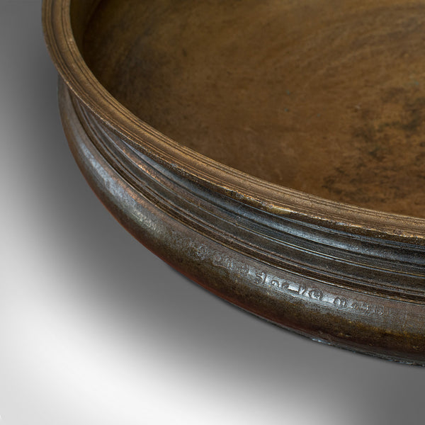 Antique Victorian Urli, Indian, Bronze, Temple Bowl, 19th Century, Circa 1850