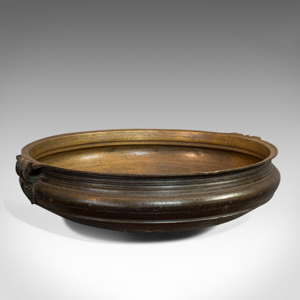 Antique Victorian Urli, Indian, Bronze, Temple Bowl, 19th Century, Circa 1850