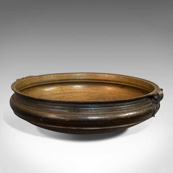Antique Victorian Urli, Indian, Bronze, Temple Bowl, 19th Century, Circa 1850