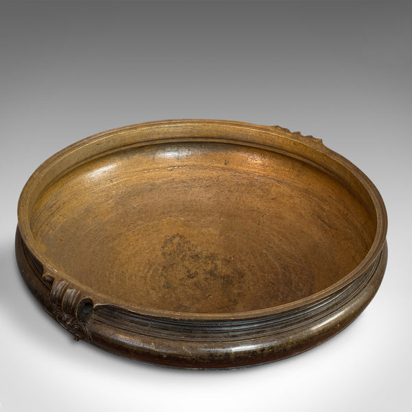 Antique Victorian Urli, Indian, Bronze, Temple Bowl, 19th Century, Circa 1850