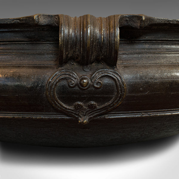 Antique Victorian Urli, Indian, Bronze, Temple Bowl, 19th Century, Circa 1850