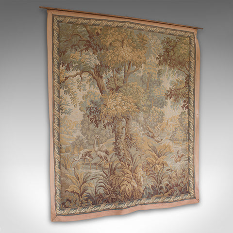 Antique Verdure Tapestry, Continental, Textile, Wall, Decorative, Victorian
