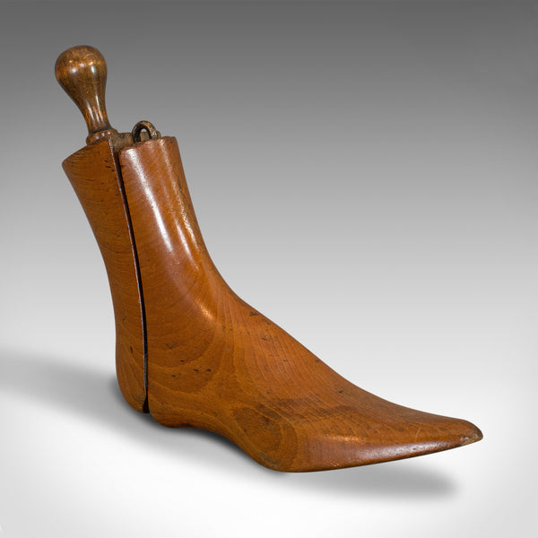 Pair Of Antique Shoe Lasts, English, Beech, Shoemaker's Last, Edwardian, 1910