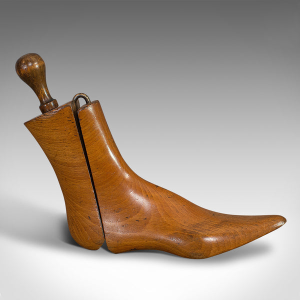 Pair Of Antique Shoe Lasts, English, Beech, Shoemaker's Last, Edwardian, 1910