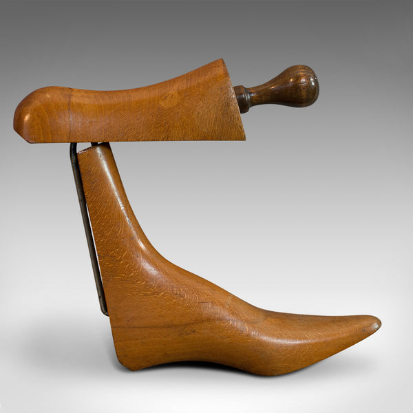 Pair Of Antique Shoe Lasts, English, Beech, Shoemaker's Last, Edwardian, 1910
