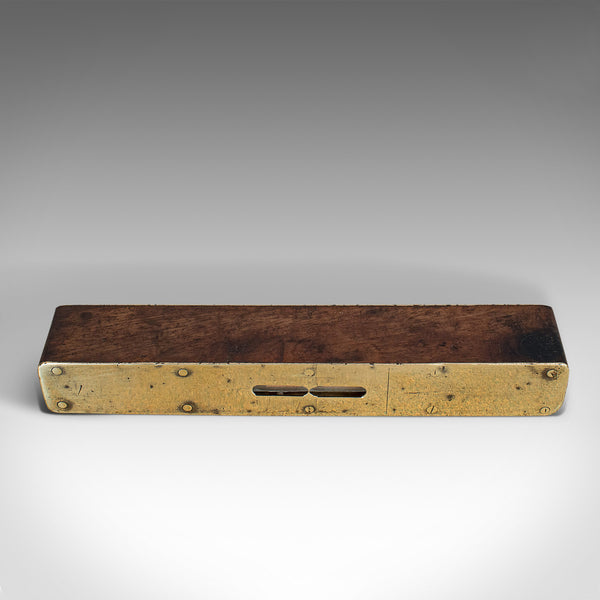 Vintage Spirit Level, English, Rosewood, Craftsman's Instrument, Circa 1950