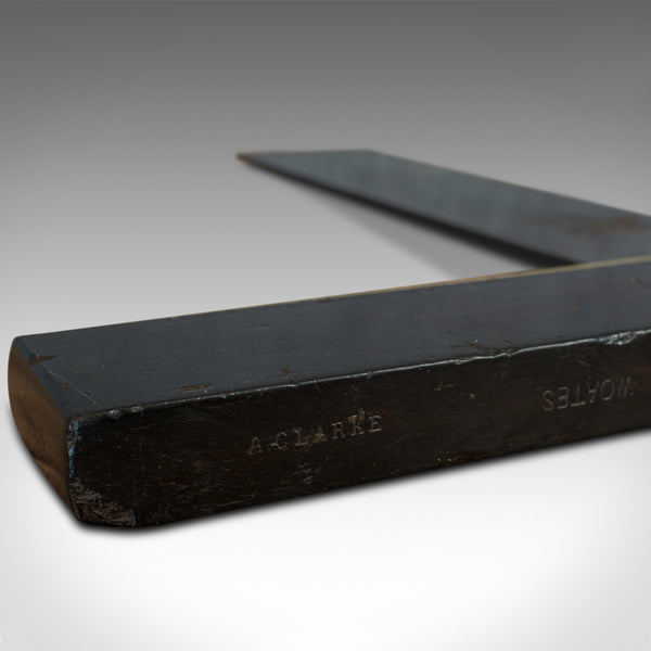 Large Antique Shipwright's Set Square, English, Rosewood, Tool, Victorian, 1880
