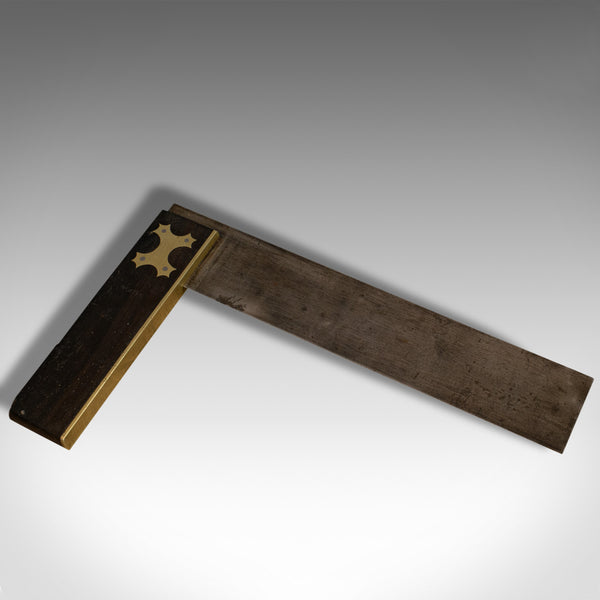 Large Antique Shipwright's Set Square, English, Rosewood, Tool, Victorian, 1880