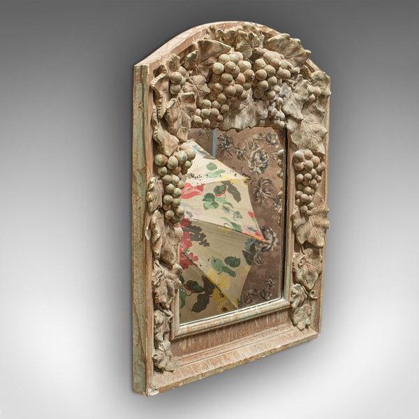 Vintage Wall Mirror, French, Plaster, Hall, Overmantle, 20th Century, Circa 1950