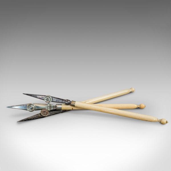 Vintage Drawing Instrument Set, English, Drafting Compass Compendium, Circa 1930