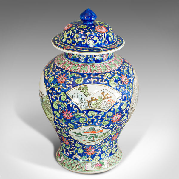 Large Vintage Decorative Urn, Chinese, Spice, Ginger, Jar, Art Deco, Circa 1940