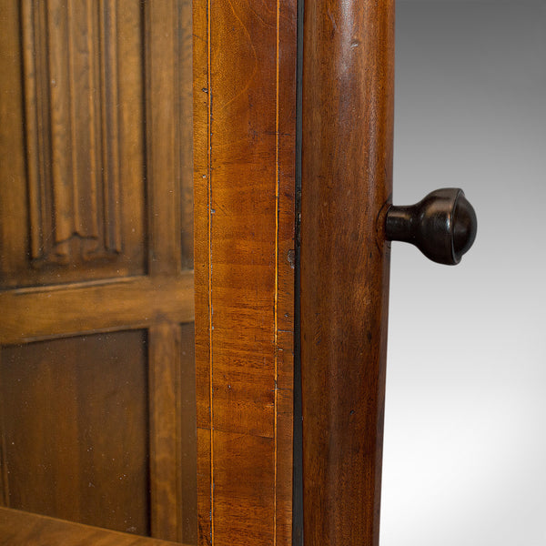 Antique Toilet Mirror, English, Walnut, Vanity, Empire Style, Victorian, C.1880