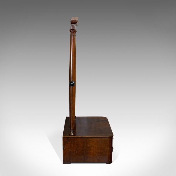 Antique Toilet Mirror, English, Walnut, Vanity, Empire Style, Victorian, C.1880