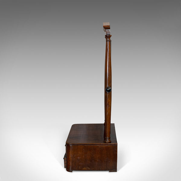 Antique Toilet Mirror, English, Walnut, Vanity, Empire Style, Victorian, C.1880