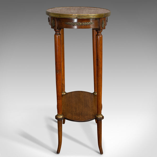 Antique Oval Occasional Table, French, Beech, Etagere, Plant Stand, Circa 1900