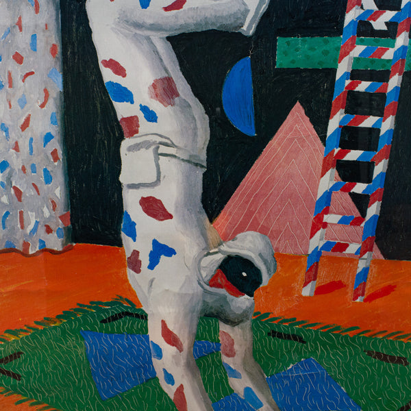 Framed, Vintage David Hockney Poster, American, Parade, Met Opera, New York