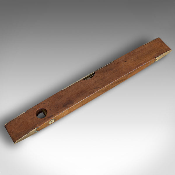 Antique Boat Spirit Level, English, Walnut, Brass, Torpedo, Instrument, Rabone