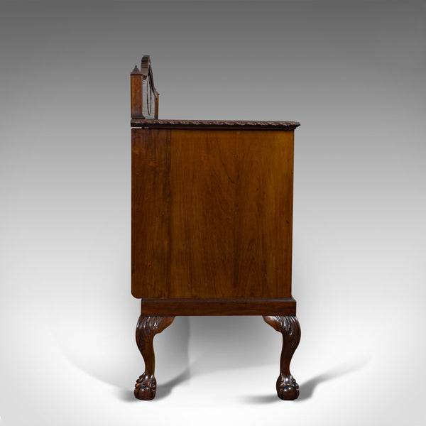 Antique Regency Revival Sideboard, English, Flame Mahogany, Victorian, C.1900