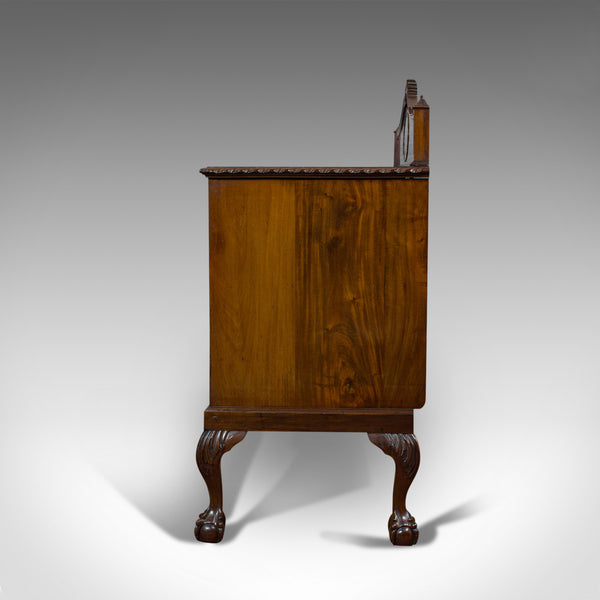Antique Regency Revival Sideboard, English, Flame Mahogany, Victorian, C.1900